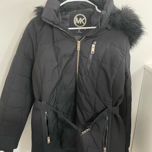 MICHAEL Michael Kors Black Jacket with Gold Buckle